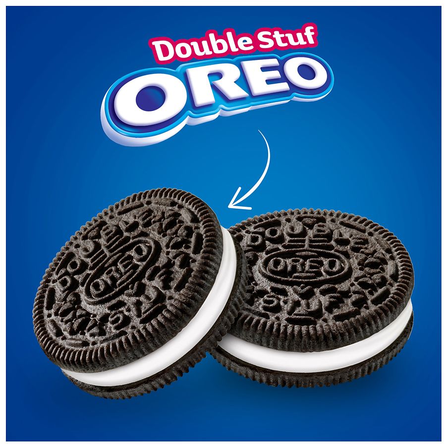 Oreo Double Stuf Chocolate Sandwich Cookies Walgreens