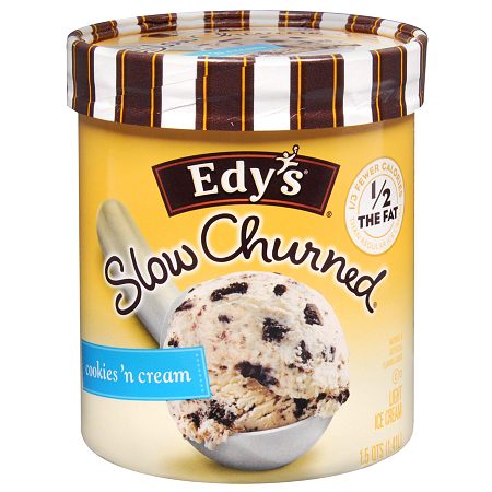 Edy's Slow Churned Light Ice Cream Cookies & Cream