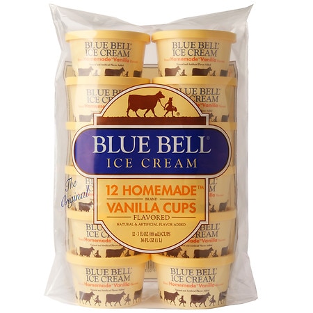 blue bell ice cream cups