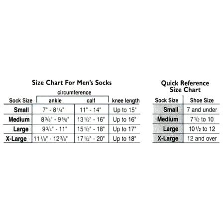 Truform Men's Moderate Dress-Style Support Socks Size L Large, Black