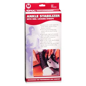 OTC Professional Orthopaedic Ankle Stabilizer with Heel Locking Straps M Black
