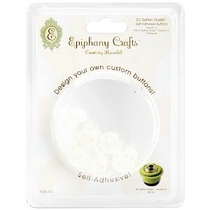 Epiphany Crafts Button Studio Self-Adhesive Buttons Round 14
