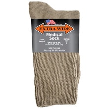 Extra Wide Medical Socks Mens Tan | Walgreens