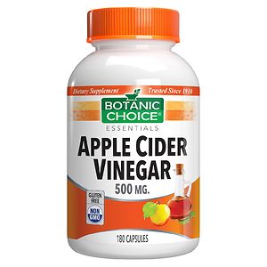 Botanic Choice Apple Cider Vinegar 500 mg Dietary Supplement Capsules