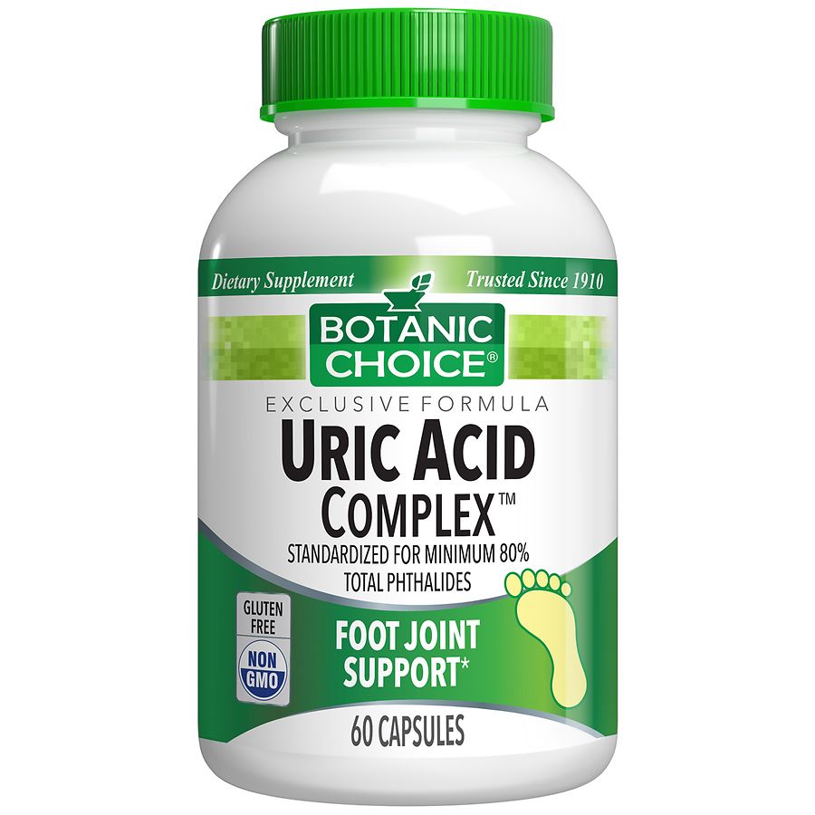 Botanic Choice Uric Acid Complex Dietary Supplement Capsules Walgreens