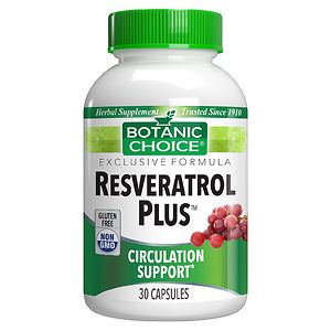 Botanic Choice Resveratrol Plus Dietary Supplement Capsules
