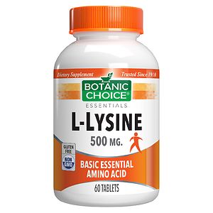 Botanic Choice L-Lysine 500 mg Dietary Supplement Tablets