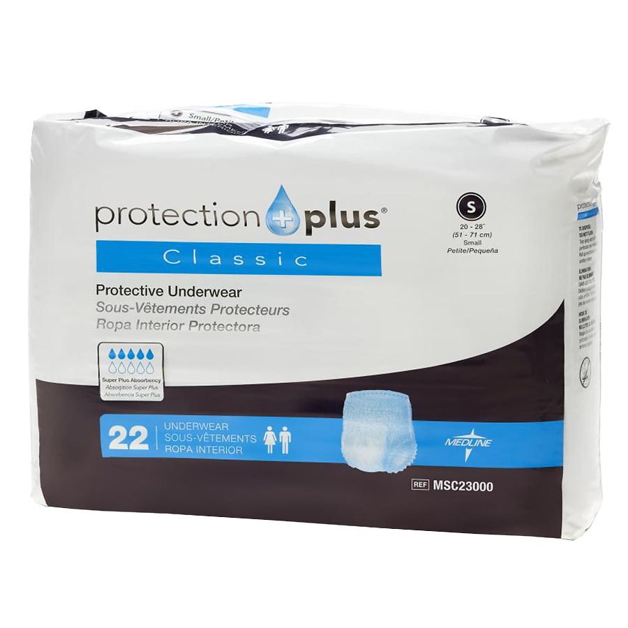 Medline Protection Plus Classic Protective Underwear Small