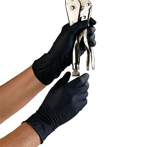 High Five Onyx Nitrile Exam Gloves Case Medium