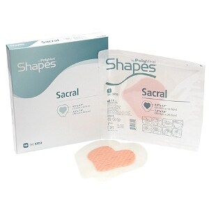 PolyMem Shapes Sacral Dressing 7.2-inch X 7.8-inch