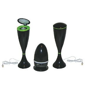 Lentek Twin Multi-Function Speaker Set Black