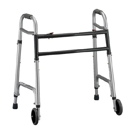  Nova Heavy Duty Folding Walker 5 inch Wheels 