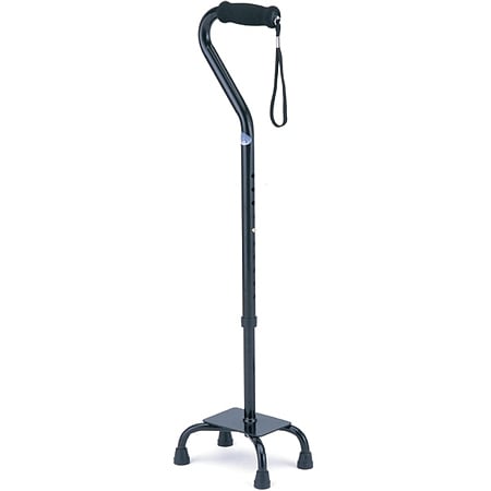 Nova Bariatric Quad Cane With Large Base In Black Walgreens