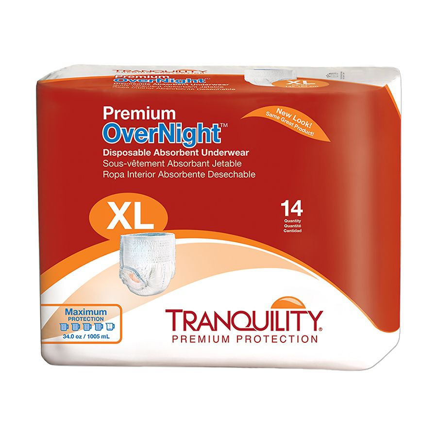 Tranquility Premium OverNight Disposable Underwear Extra Large