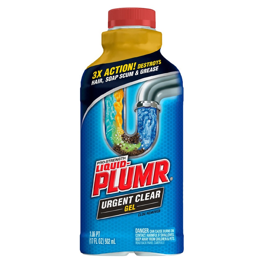 Liquid-Plumr Industrial Strength Urgent Clear, Liquid Drain Cleaner