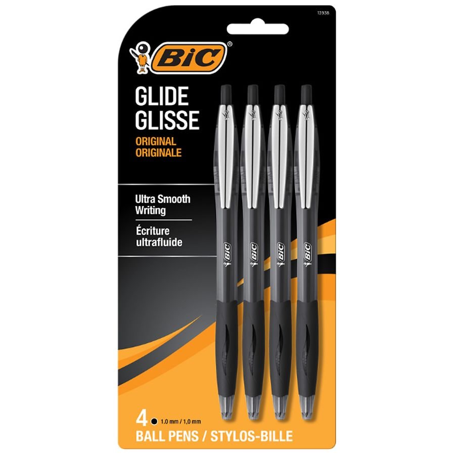 BIC Atlantis Retractable Ball Pens 1.0 mm Black