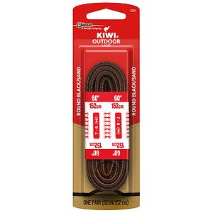 Kiwi Outdoor Shoe Laces Black-Sand