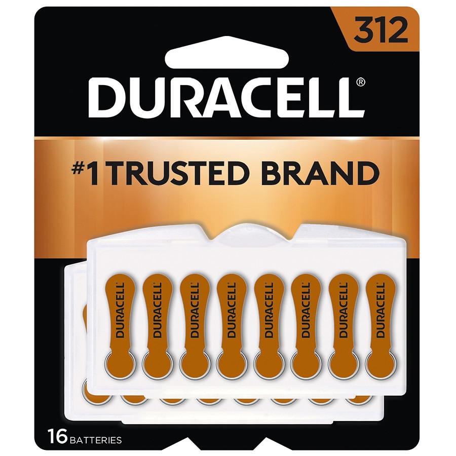  Duracell Hearing Aid Batteries Size 312 (brown) 312 