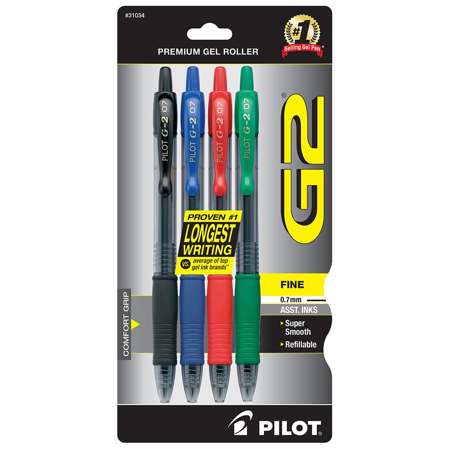 00063 PenAgain 3 Pack Pens RED BLUE GREEN or NEON GREEN