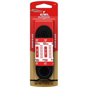 Kiwi Outdoor Shoe Laces 72 inch Black