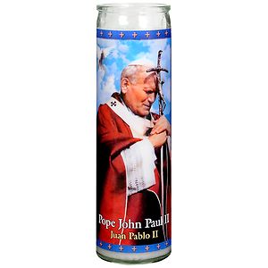 St. Jude Pope John Paul II Prayer Candle 8.25 inch