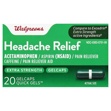 UPC 311917104393 product image for Walgreens Extra Strength Headache Relief Quick Gel Gelcaps - 80.0 ea | upcitemdb.com