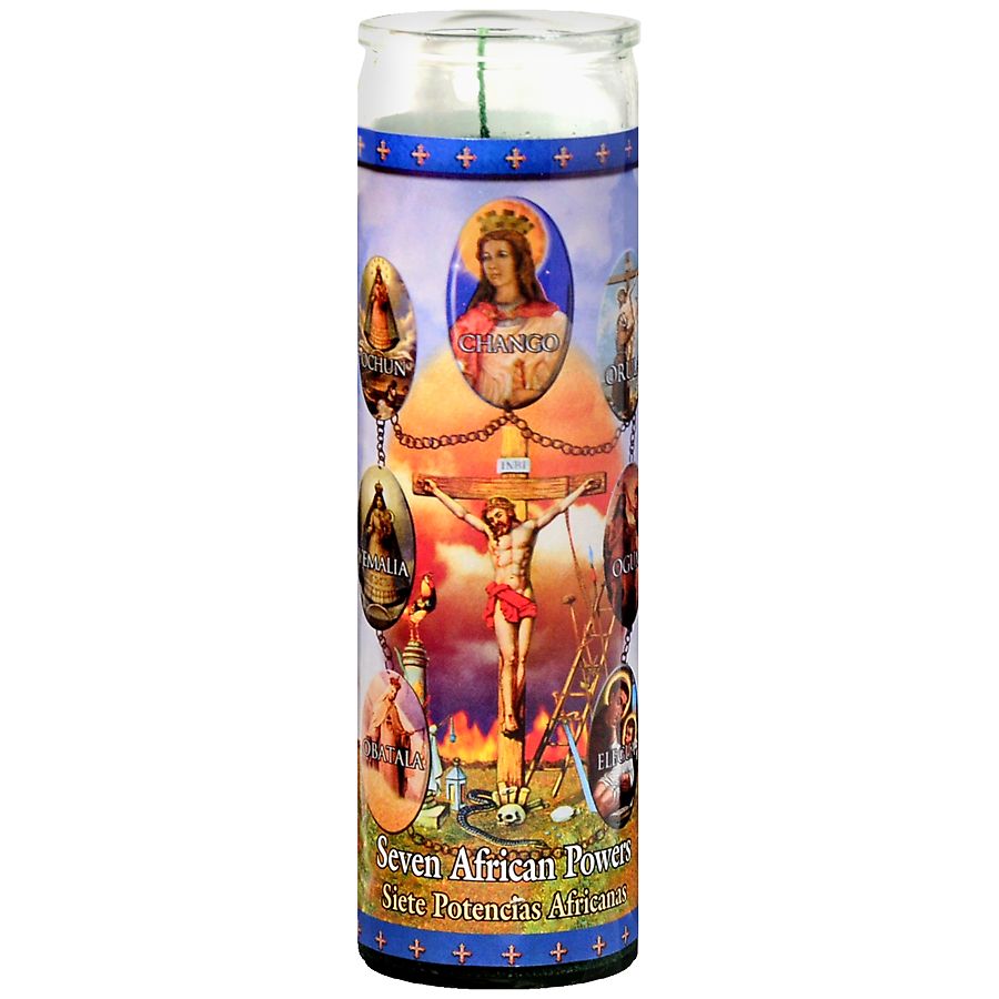 St. Jude Seven African Powers Prayer Candle 8.25 inch