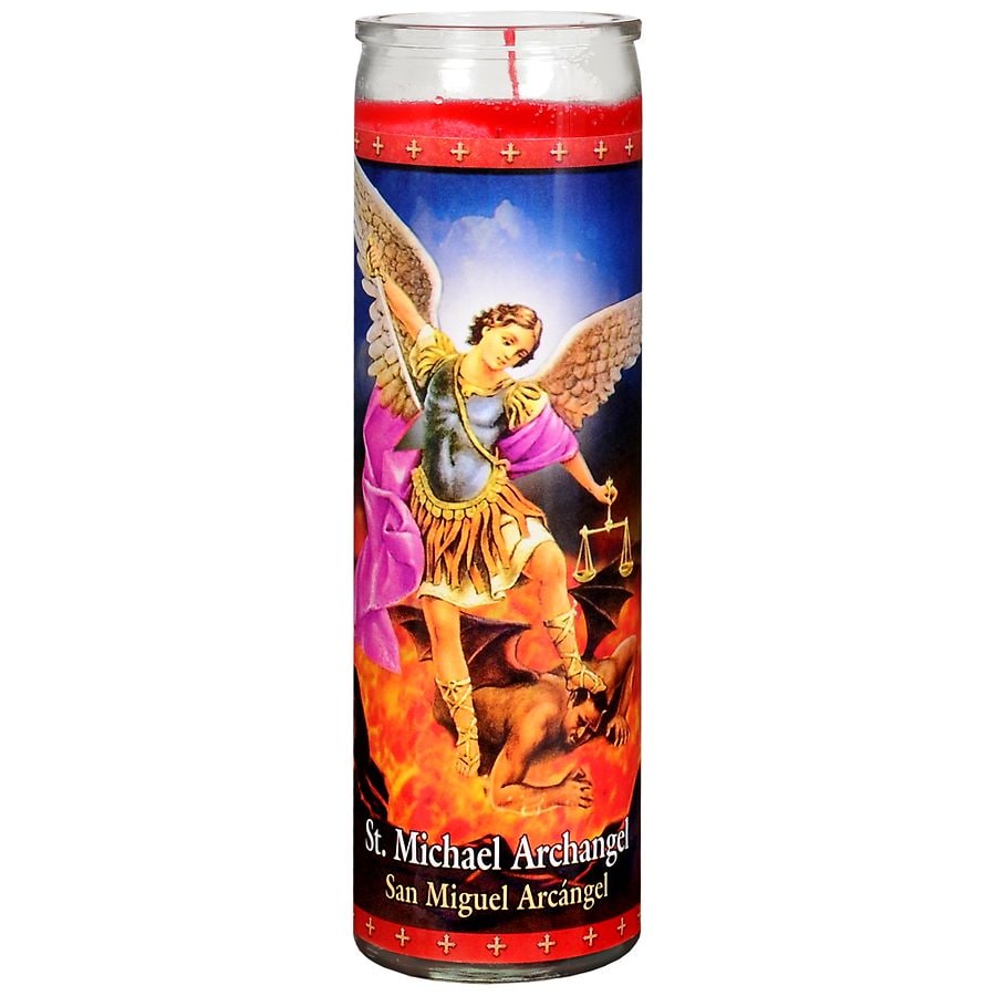 St. Jude St. Michael Archangel Prayer Candle 8.25 inch