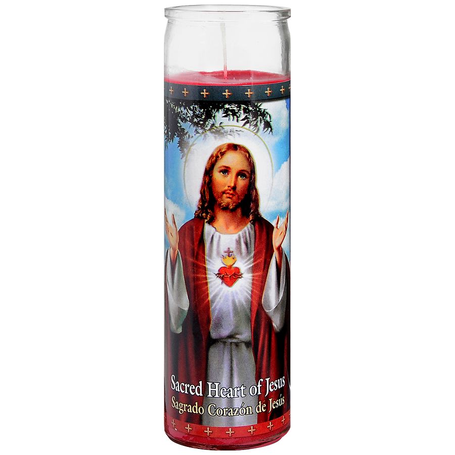 St. Jude Sacred Heart of Jesus Prayer Candle 8 inch