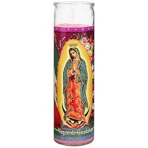 St. Jude Virgin of Guadalupe Prayer Candle 8 inch