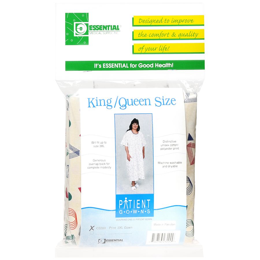 Essential Medical Patient Gown King/Queen Size