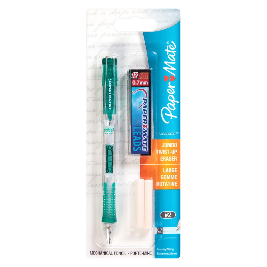  Paper Mate Clearpoint #2 Mechanical Pencil & 0.7 mm Leads 