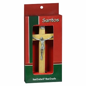 Santos 6 inch Wood Crucifix