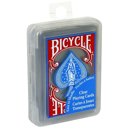 Bicycle Clear Plastic Poker Playing Cards New 
