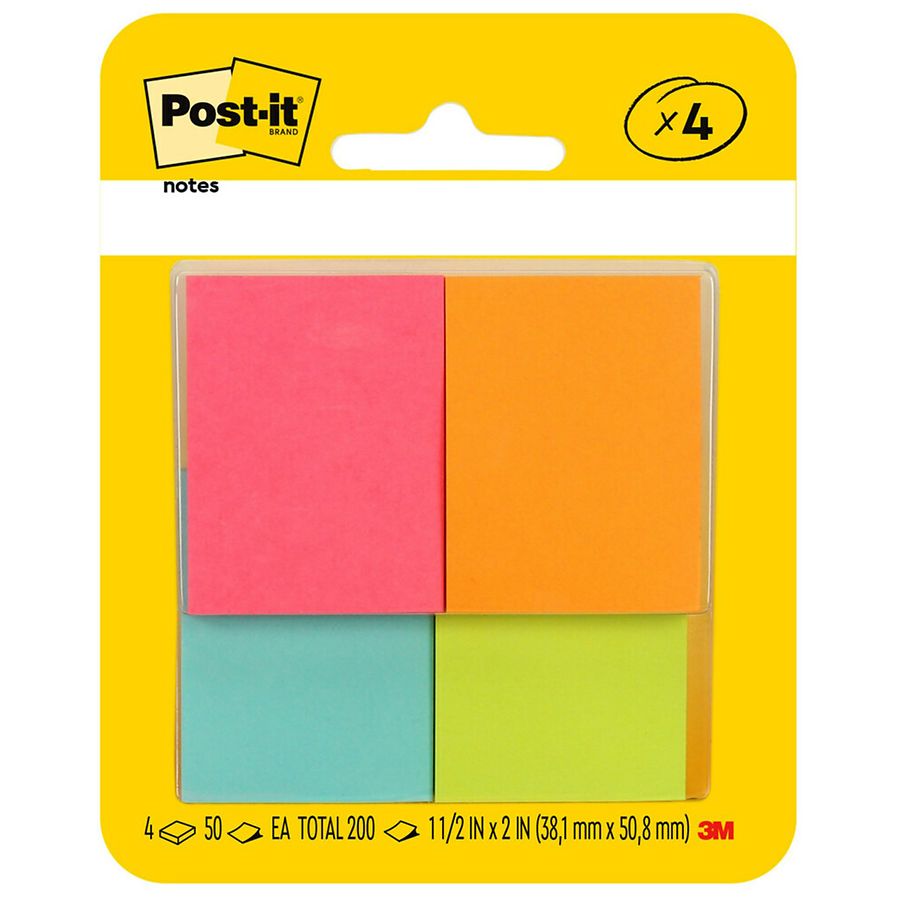 Post-it Notes, 1.5 in x 2 in, Cape Town Collection