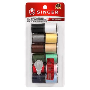 Singer Polyester Hand Sewing Thread Spools Assorted Colors