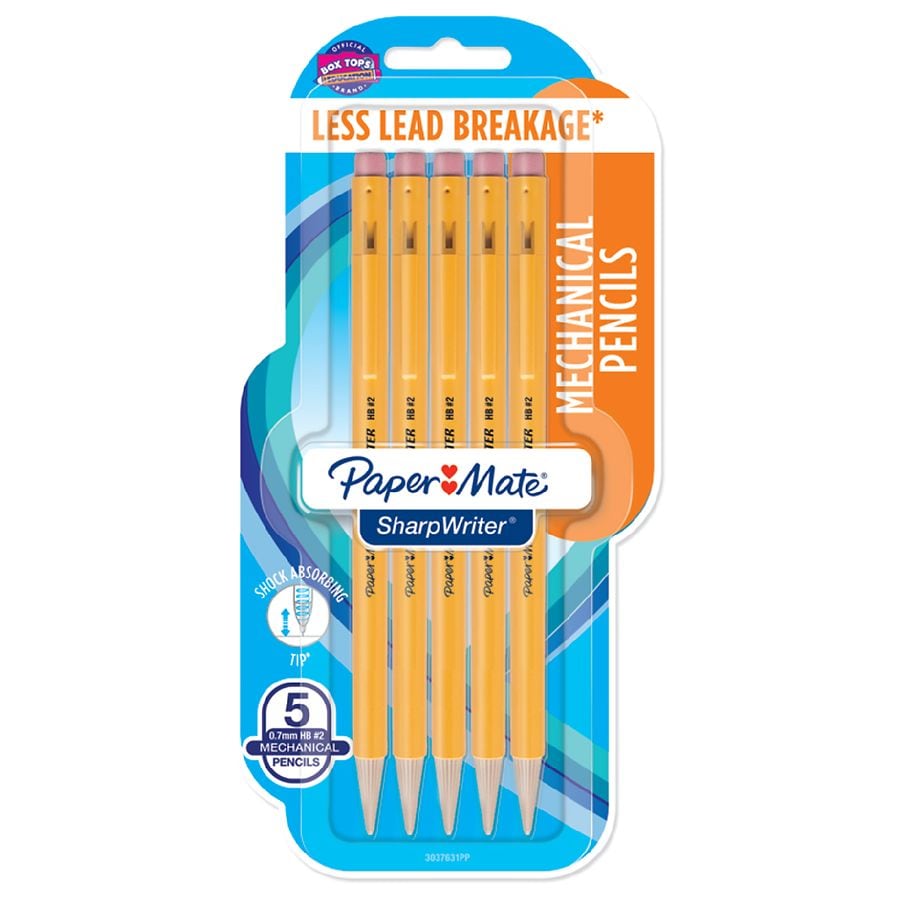 0.7 Mm SharpWriter Mechanical Pencils Pack of 1 Blister Twistable Tip Total 6 Pencil New 