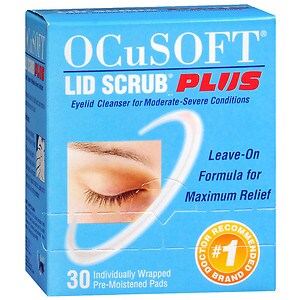 Ocusoft Lid Scrub Plus, Individually Wrapped Pre-Moistened Pads