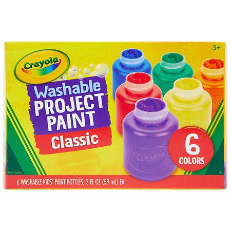 Crayola Washable Kids Paints Classic, Crayola Bathtub Finger Paint Soap 5 Pack New Vibrant Colors