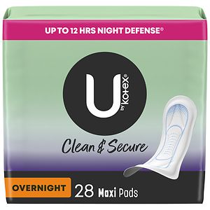 Kotex Natural Balance Maxi Pads, Double Pack Overnight