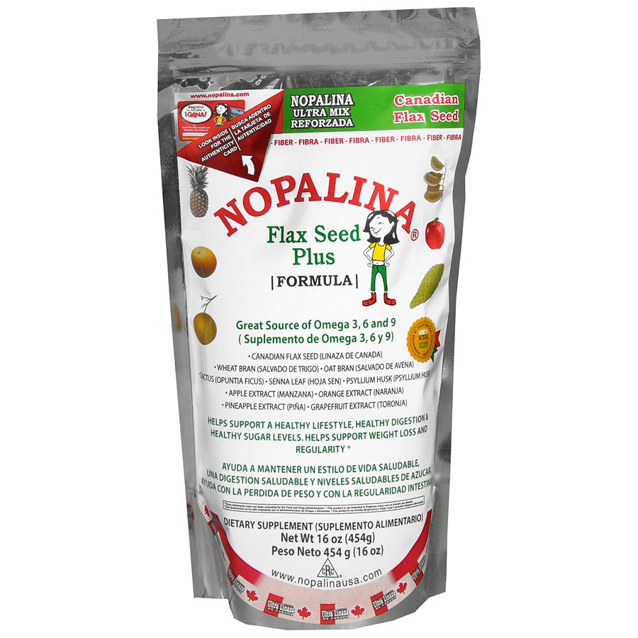 Nopalina Flax Seed Plus Dietary Supplement Powder Walgreens