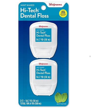 UPC 311917137032 product image for Walgreens Hi-Tech Dental Floss Mint - 54.7 yd x 2 pack | upcitemdb.com