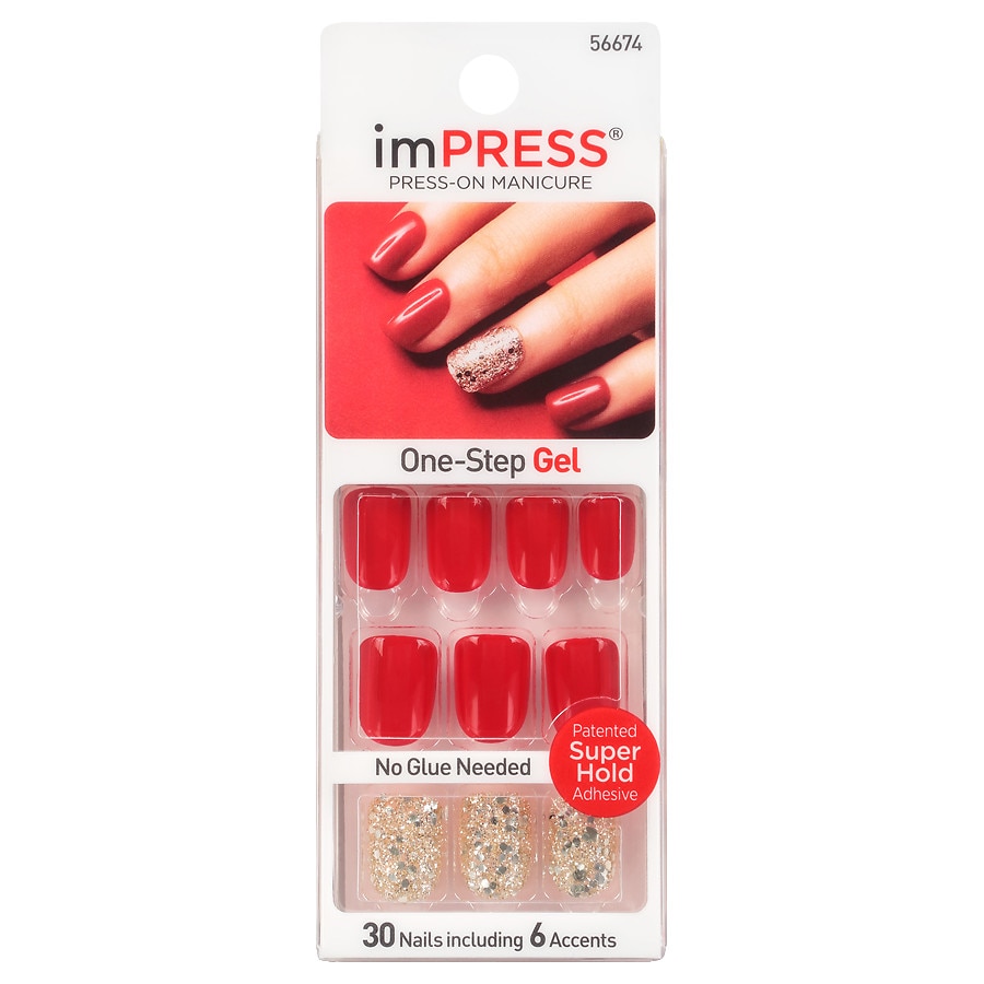  Broadway Nails Impress Press-On Manicure, Tweetheart 