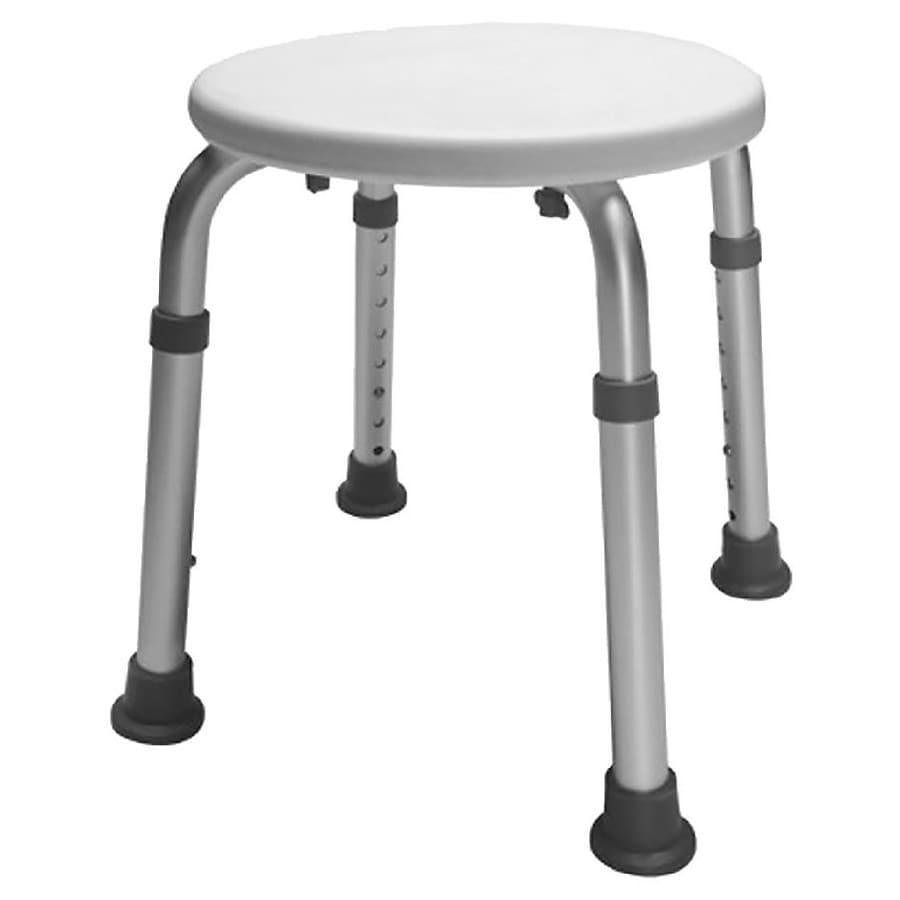 Essential Medical Bath Safety Height Adjustable Round Bath Stool