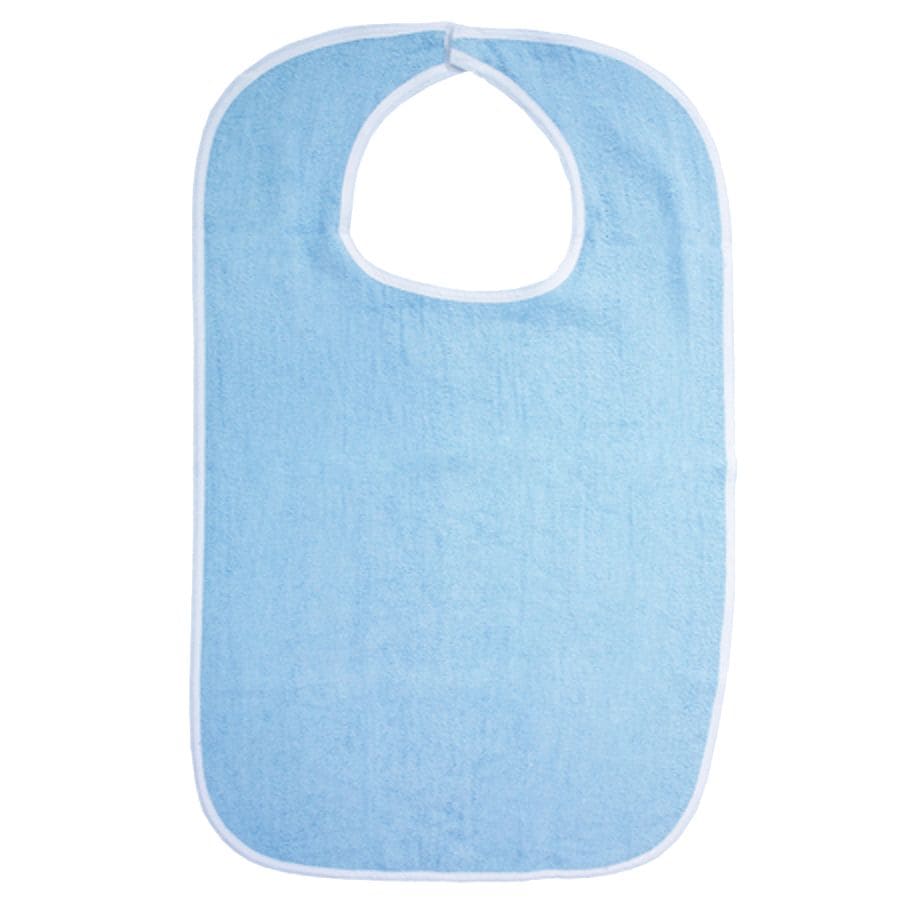 Essential Medical Terrycloth Bib Blue