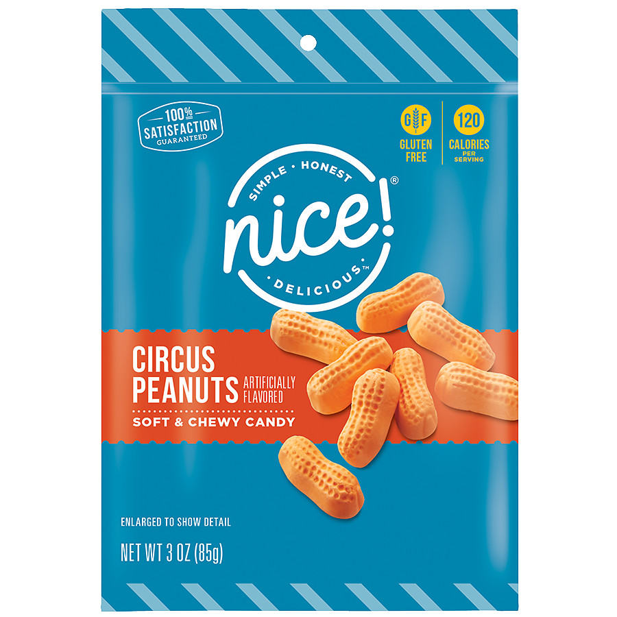 Nice! Circus Peanuts Soft and Chewy Candy