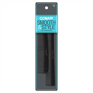 Conair Styling Essentials Professional Barber & Pocket Combs Black