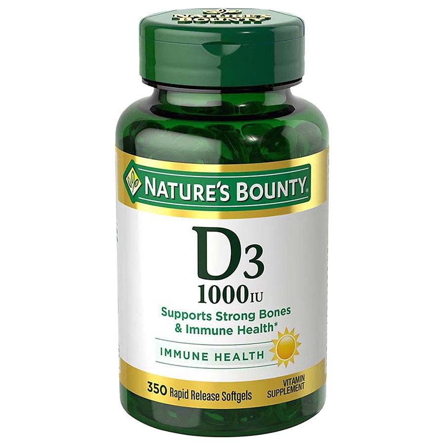 Natures Bounty D 1000 Iu Dietary Supplement Rapid Release Liquid Softgels