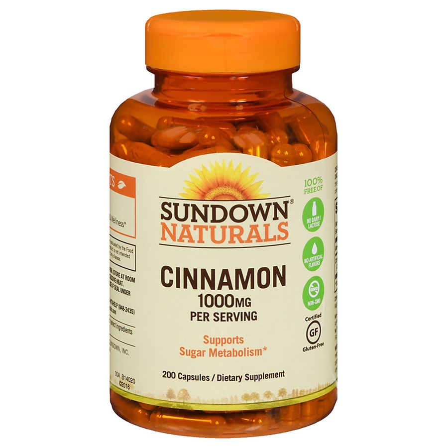 Sundown Naturals Cinnamon 1000mg, Capsules