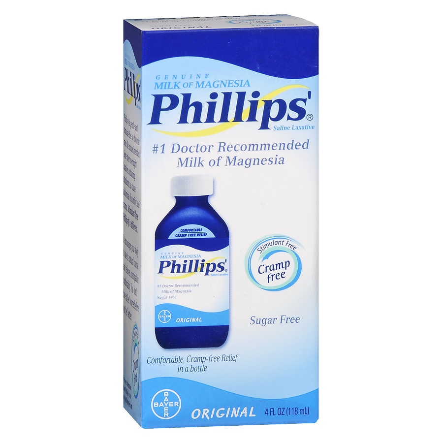 Phillips Genuine Milk of Magnesia Saline Laxative Liquid Original